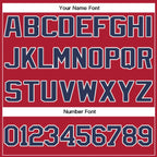 Custom Red Navy-White Classic Style Crew neck T-Shirts Full Sublimated