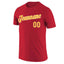 Custom Red Yellow-White Classic Style Crew neck T-Shirts Full Sublimated