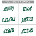 Custom White Green Classic Style Crew neck T-Shirts Full Sublimated
