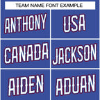 Custom Royal White-Red Classic Style Crew neck T-Shirts Full Sublimated