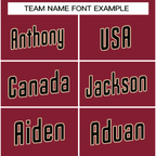 Custom Crimson Khaki Classic Style Crew neck T-Shirts Full Sublimated