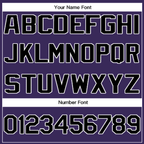 Custom Purple Gray-Black Classic Style Crew neck T-Shirts Full Sublimated