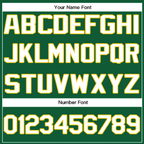Custom Kelly Green White-Yellow Classic Style Crew neck T-Shirts Full Sublimated