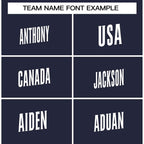 Custom Navy White Classic Style Crew neck T-Shirts Full Sublimated
