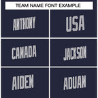 Custom Navy Gray-White Classic Style Crew neck T-Shirts Full Sublimated
