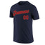Custom Navy Red-Old Gold Classic Style Crew neck T-Shirts Full Sublimated
