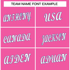 Custom Pink White-Royal Classic Style Crew neck T-Shirts Full Sublimated