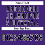 Custom Purple Black-White Letterman Solider Classic Style Varsity Full-Snap Jacket