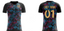 Custom Black Yellow Sports Training Soccer Top Jersey