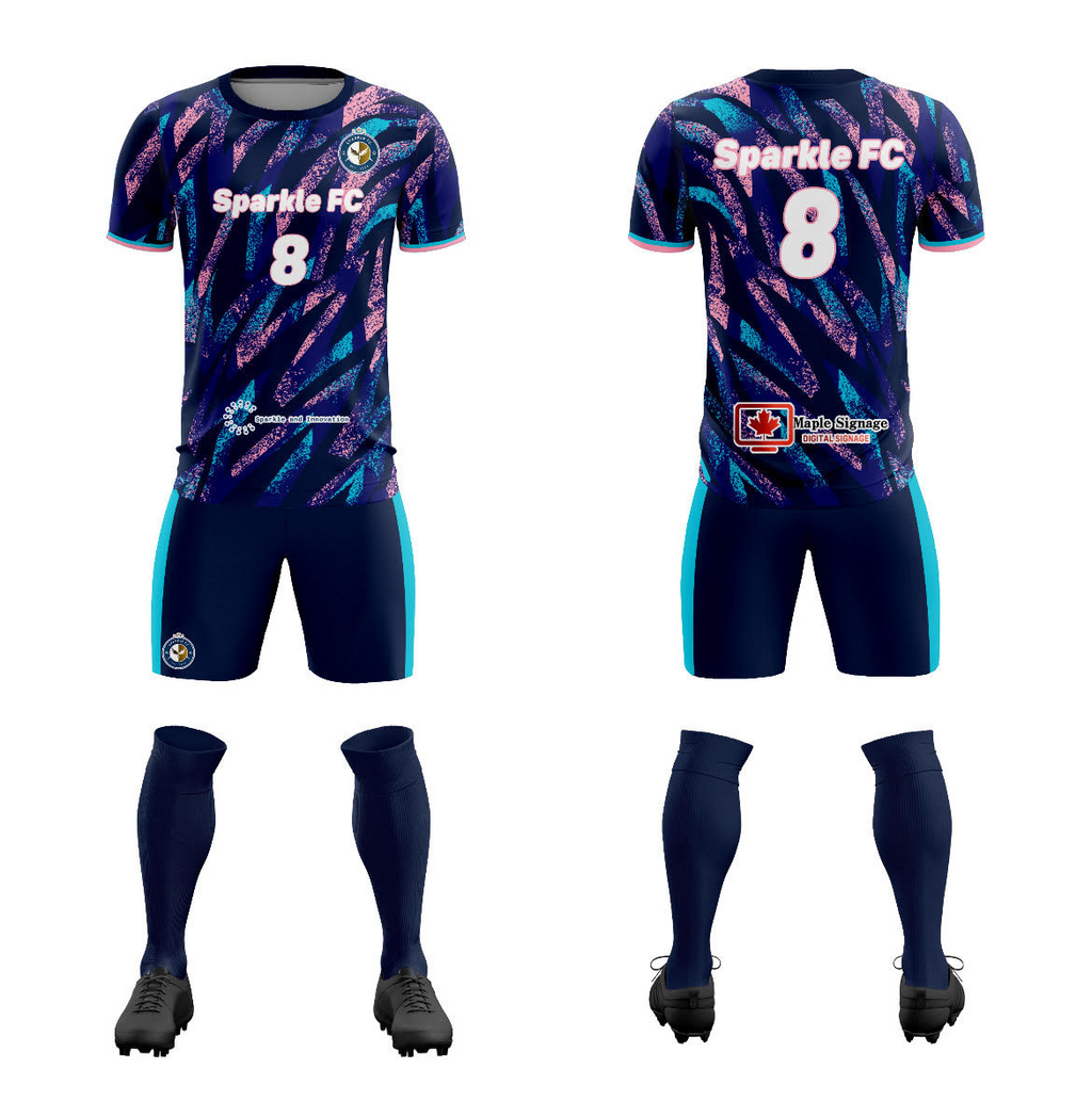 Fans-Made | Custom "Sparkle FC" Training Sport Soccer Sets Jersey
