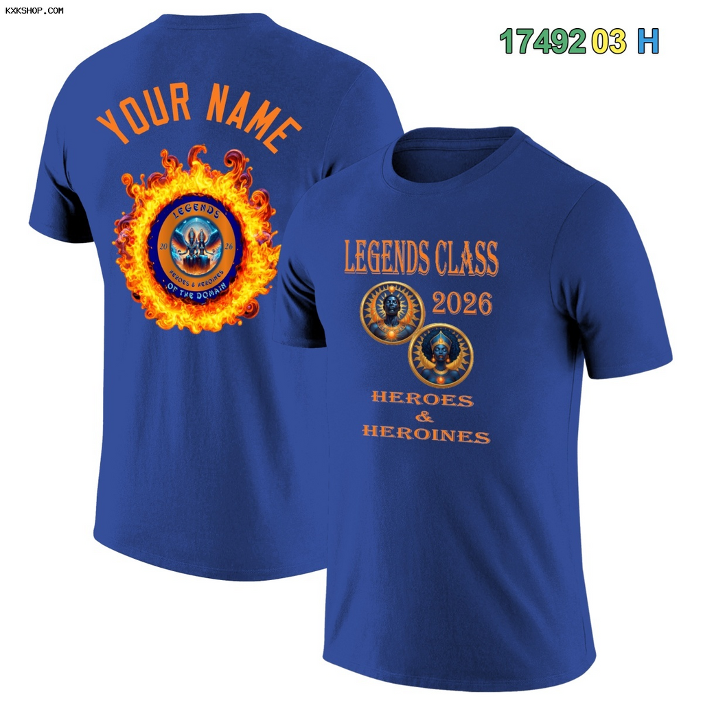 Fans-Made |Custom Orange Blue Classic Style Crew neck T-Shirts Full Sublimated-Available for Reorder