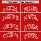 Custom Red White Varsity Full-Zip Letterman Classic Jacket Hoodie