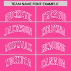 Custom Pink White Varsity Full-Zip Letterman Classic Jacket Hoodie