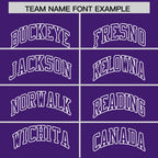 Custom Purple White Varsity Full-Zip Letterman Classic Jacket Hoodie