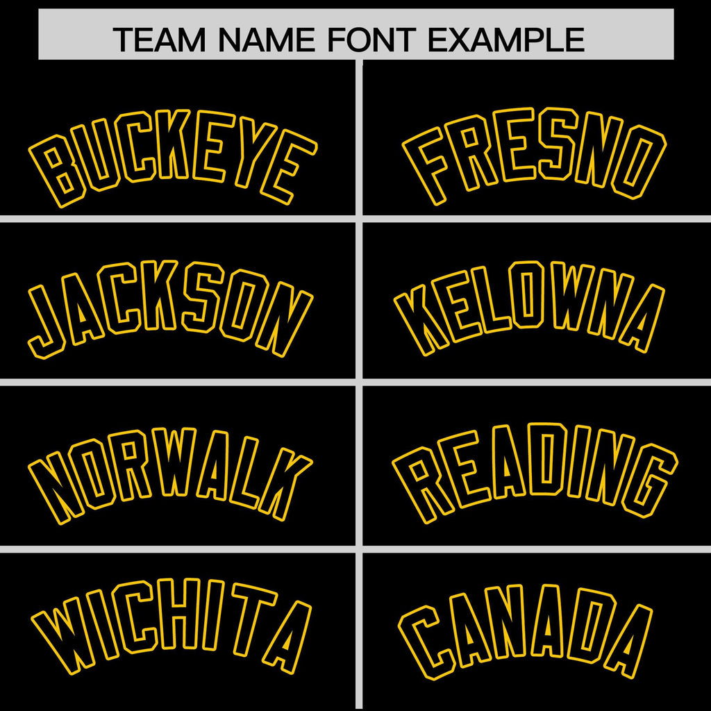 Custom Black Gold Varsity Full-Zip Letterman Classic Jacket Hoodie