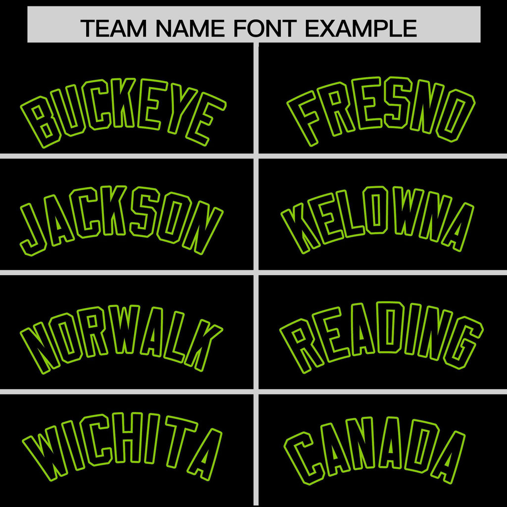Custom Black Neon Green Varsity Full-Zip Letterman Classic Jacket Hoodie