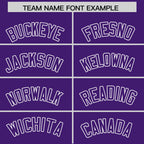 Custom Purple White Varsity Full-Zip Letterman Classic Jacket Hoodie