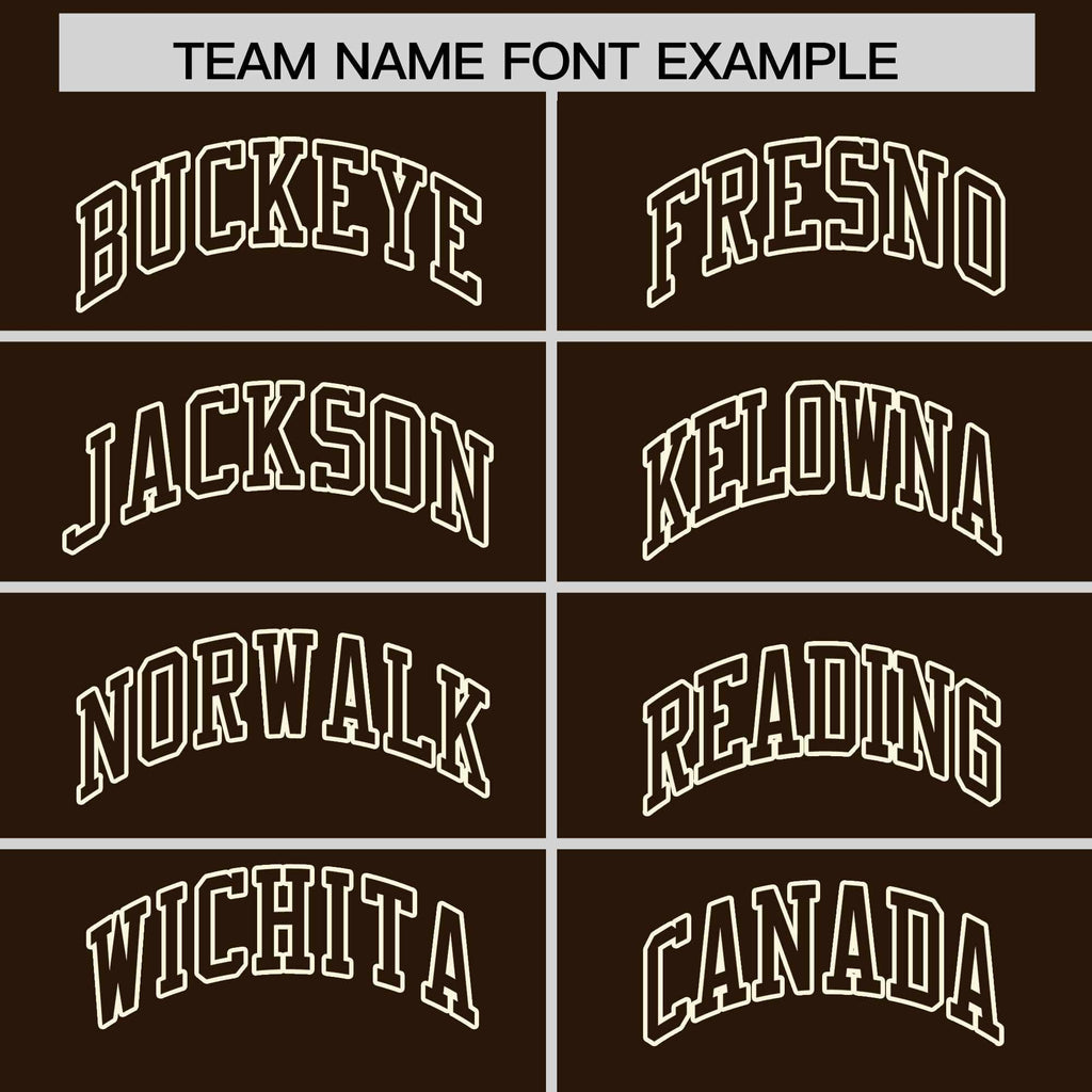 Custom Brown Cream Raglan Sleeves Varsity Full-Snap Letterman Two Tone Jacket Hoodie