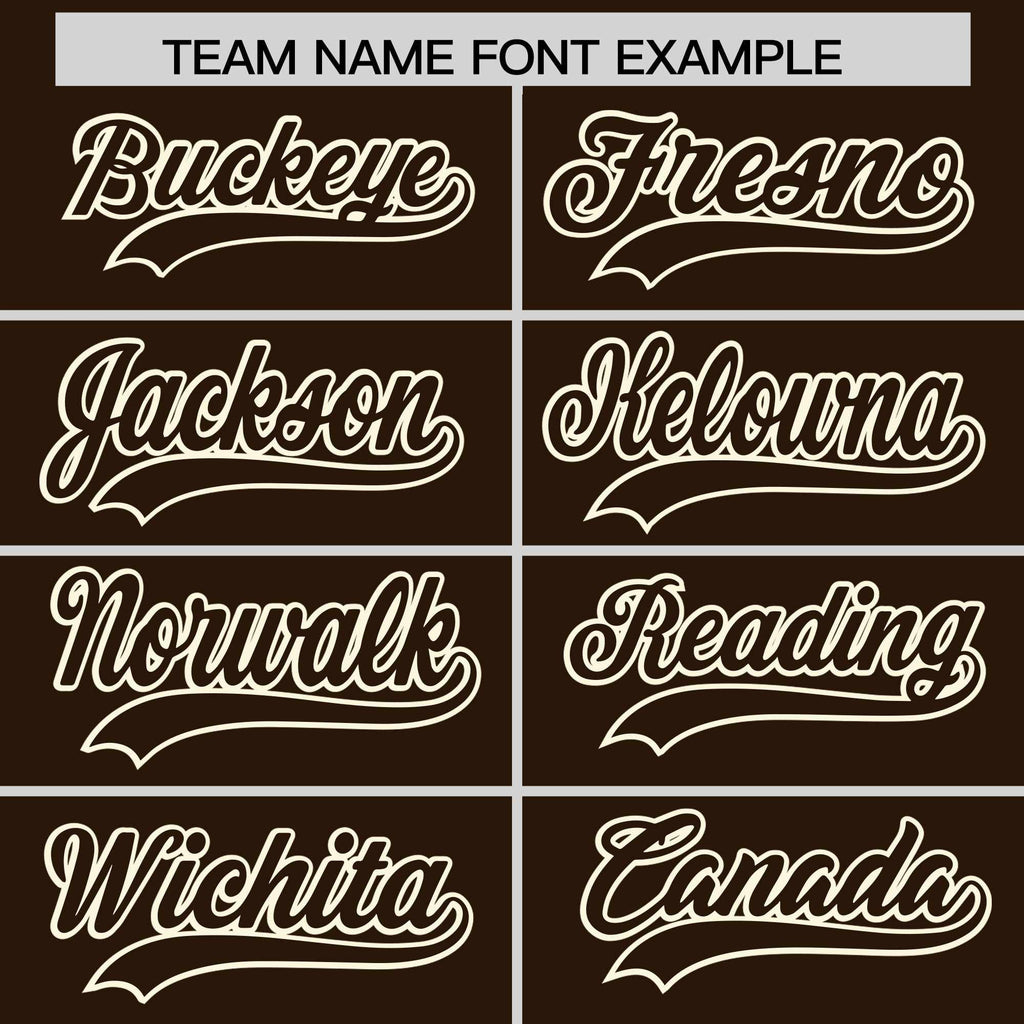Custom Brown Cream Raglan Sleeves Varsity Full-Snap Letterman Two Tone Jacket Hoodie