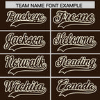 Custom Brown Cream Raglan Sleeves Varsity Full-Snap Letterman Two Tone Jacket Hoodie