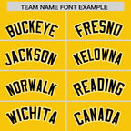 Custom Gold Black Raglan Sleeves Varsity Full-Snap Letterman Two Tone Jacket Hoodie