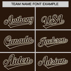 Custom Brown Cream Raglan Sleeves Varsity Full-Snap Letterman Two Tone Jacket Hoodie