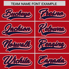 Custom Red Navy Raglan Sleeves Varsity Full-Snap Letterman Two Tone Jacket Hoodie