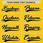 Custom Gold Black Raglan Sleeves Varsity Full-Snap Letterman Two Tone Jacket Hoodie