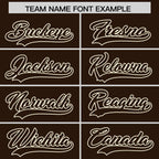 Custom Brown Cream Raglan Sleeves Varsity Full-Snap Letterman Two Tone Jacket Hoodie