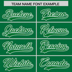 Custom Kelly Green White Raglan Sleeves Varsity Full-Snap Letterman Two Tone Jacket Hoodie