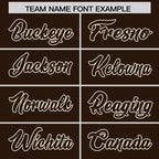 Custom Brown Cream Raglan Sleeves Varsity Full-Snap Letterman Two Tone Jacket Hoodie