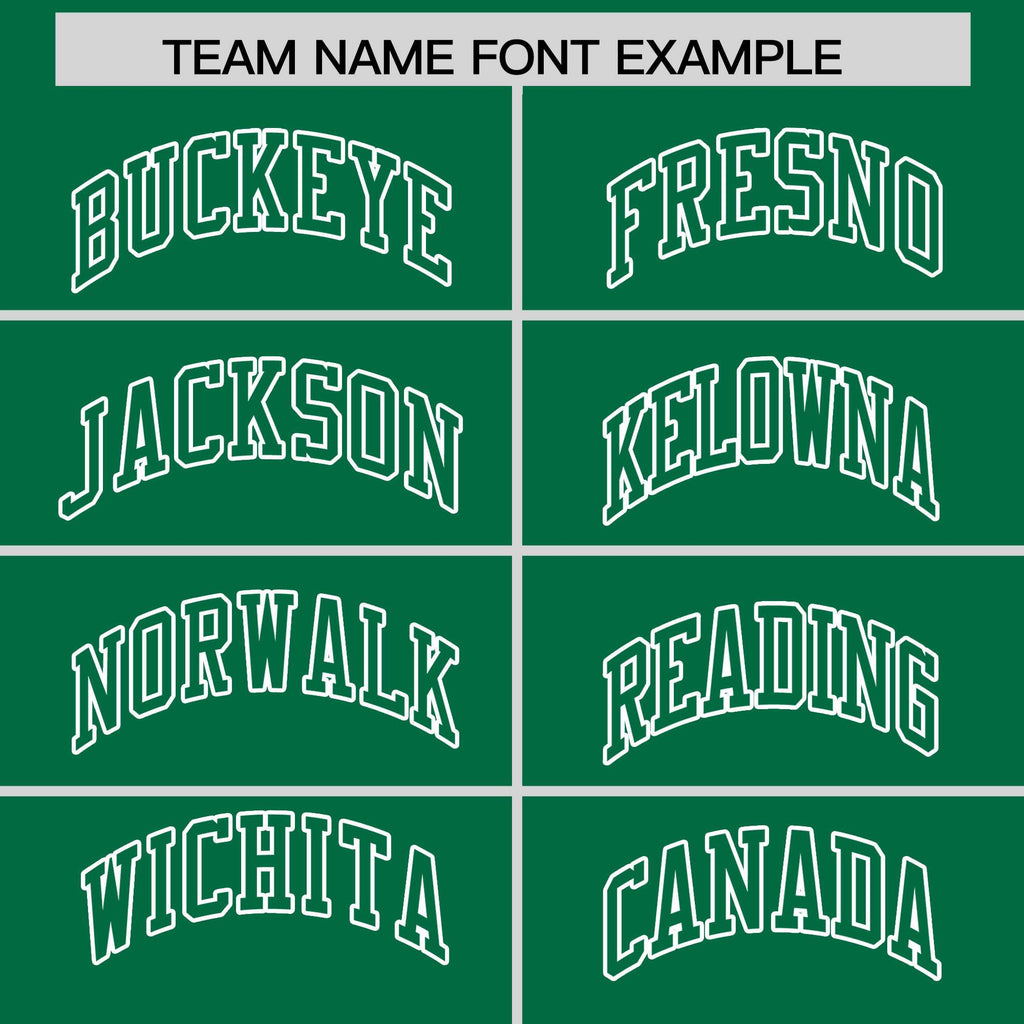 Custom Kelly Green Kelly Green Varsity Full-Snap Letterman Shoulder Color Block Jacket Hoodie