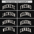 Custom Black Cream Varsity Full-Snap Letterman Shoulder Color Block Jacket Hoodie