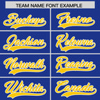 Custom Royal Gold Varsity Full-Snap Letterman Shoulder Color Block Jacket Hoodie