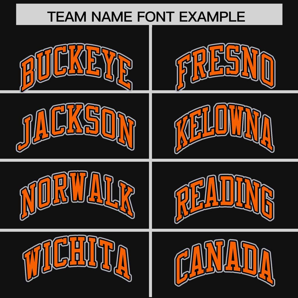 Custom Black Orange Raglan Sleeves Varsity Full-Snap Letterman Two Tone Jacket Hoodie