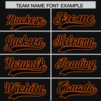 Custom Black Orange Raglan Sleeves Varsity Full-Snap Letterman Two Tone Jacket Hoodie