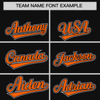 Custom Black Orange Raglan Sleeves Varsity Full-Snap Letterman Two Tone Jacket Hoodie