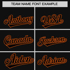 Custom Black Orange Raglan Sleeves Varsity Full-Snap Letterman Two Tone Jacket Hoodie
