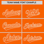 Custom Orange White Raglan Sleeves Varsity Full-Snap Letterman Two Tone Jacket Hoodie