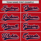 Custom Red Navy Raglan Sleeves Varsity Full-Snap Letterman Two Tone Jacket Hoodie
