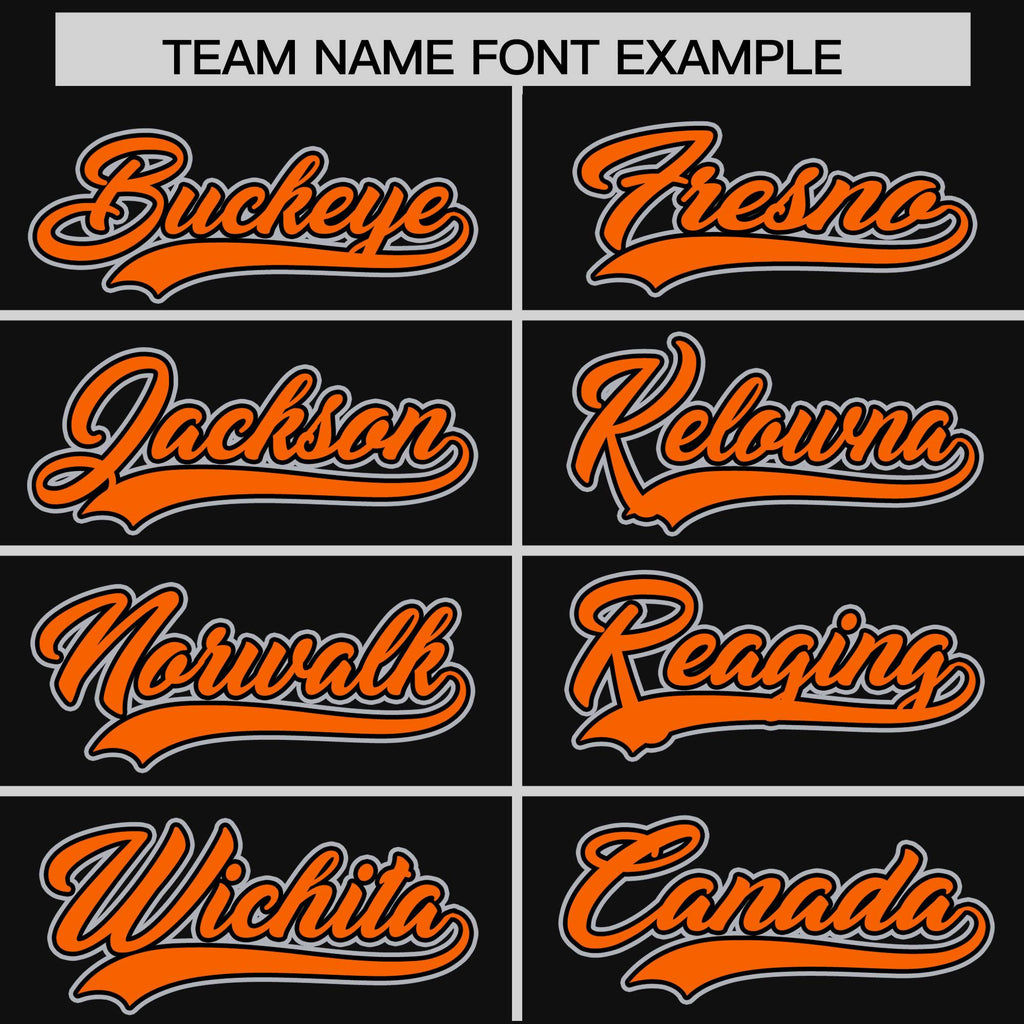 Custom Black Orange Raglan Sleeves Varsity Full-Snap Letterman Two Tone Jacket Hoodie