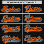 Custom Black Orange Raglan Sleeves Varsity Full-Snap Letterman Two Tone Jacket Hoodie