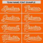 Custom Orange White Raglan Sleeves Varsity Full-Snap Letterman Two Tone Jacket Hoodie
