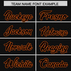 Custom Black Orange Raglan Sleeves Varsity Full-Snap Letterman Two Tone Jacket Hoodie