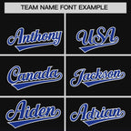Custom Black Royal Varsity Full-Snap Letterman Gradient Jacket Hoodie