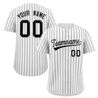 Custom Pinstripe Baseball Jersey Button Down Shirt Personalized for Adults/Youth
