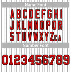 Custom Mens Personalized Pinstripe Baseball Jersey Team Sport Uniforms