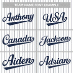 Custom Mens Personalized Pinstripe Baseball Jersey Team Sport Uniforms