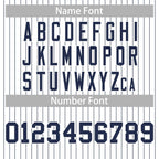 Custom Mens Personalized Pinstripe Baseball Jersey Team Sport Uniforms