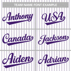 Custom Pinstripe Baseball Jerseys Personalized Button-Down Shirts for Teams